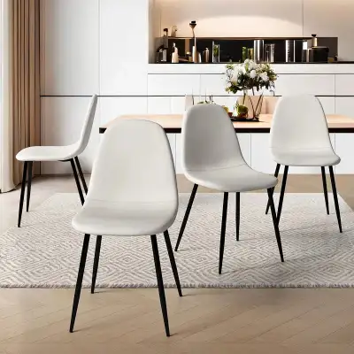 Upholstered Chairs – Set of 6 – Tufted Back, Comfortable, View more