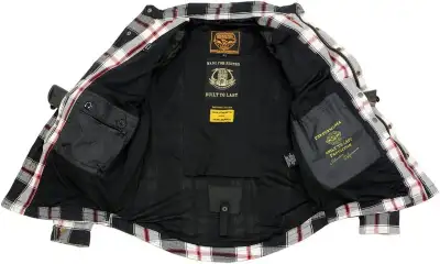 BRAND NEW Milwaukee Mens Flannel Biker Jacket w Armor Pads XXXXL, View more