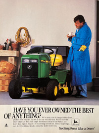 1988 John Deere 175 Lawn Tractor Original Ad 
