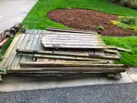 fencing used pressure treated lumber