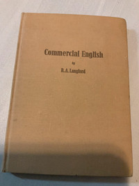 1962 COMMERCIAL ENGLISH ( ENGLISH - GERMAN ) BOOK (MYCODE#035)