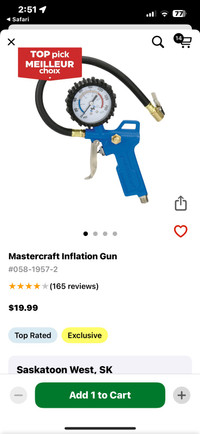 Mastercraft Inflation Gun