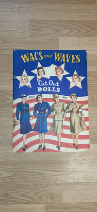 1943 Wacs and Waves cut out dolls book
