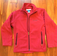 Columbia Fleece Girls Fuschia Pink Zipped Jacket