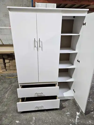Wooden Wardrobe Closet – Strong Build + Big Storage, View more