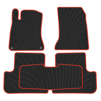 MERCEDES BENZ GLA 2014-2019 BLACK RUBBER FLOOR MATS 3RD ROW