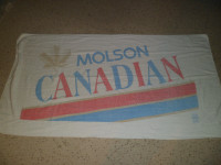 Vintage Molson Canadian beer Towel 56" x 29"