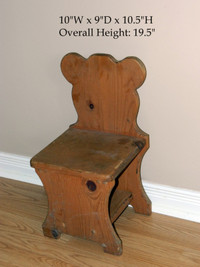 Antique Bear Chair & Circle Of Life Stand