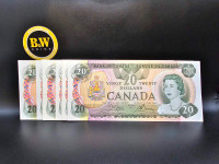 1979 Canadian $20 in 9 Consecutive     Banknotes