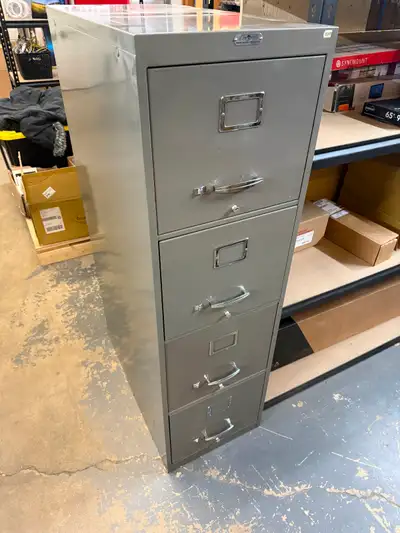 Solid Metal Filing Cabinet Sturdy, heavy-duty construction with a classic industrial design—ideal fo...