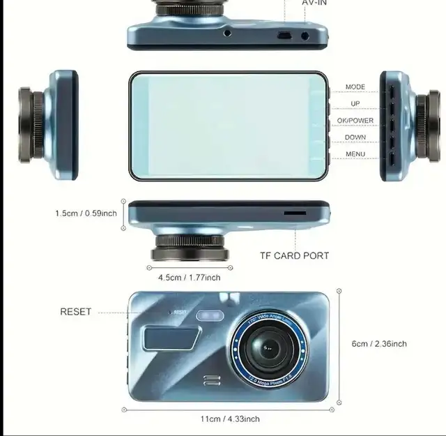 Brand New 4 Inch Touch Screen Dash Cam in Audio & GPS in Hamilton - Image 5