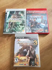 Uncharted 1,2,3 for PS3 