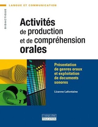 Activités de production et de compréhension orales de Lafontaine