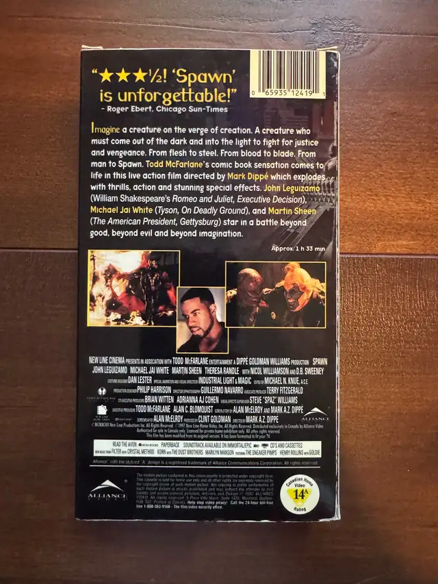 SPAWN 1997 VHS in CDs, DVDs & Blu-ray in Oakville / Halton Region - Image 4