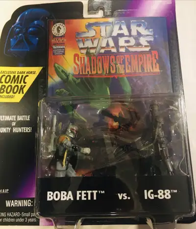 Kenner 1996 Shadows of the Empire 
-Boba Fett vs IG-88, View more