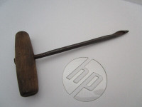 VINTAGE WOOD TOOL - POSSIBLY FOR TIRE REPAIR