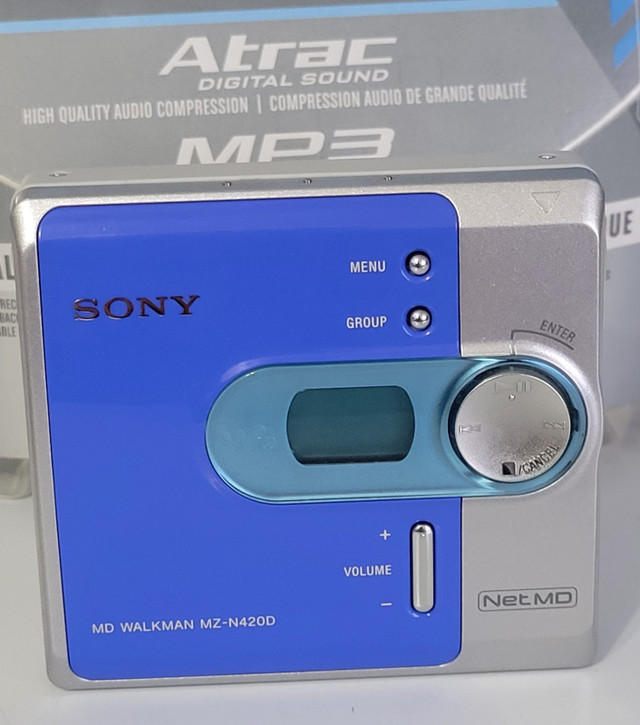 Brand New Sony Net MD Walkman MZ-N420D Mini Disc Player in iPods & MP3s in Edmonton - Image 3