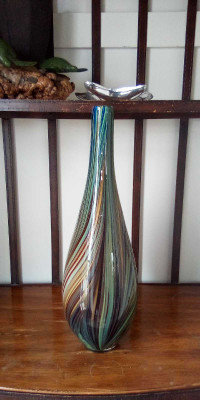 22 inch Blown Glass Vase