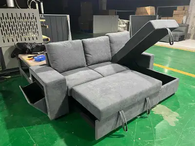 Corduroy sectionnel divan lit, View more