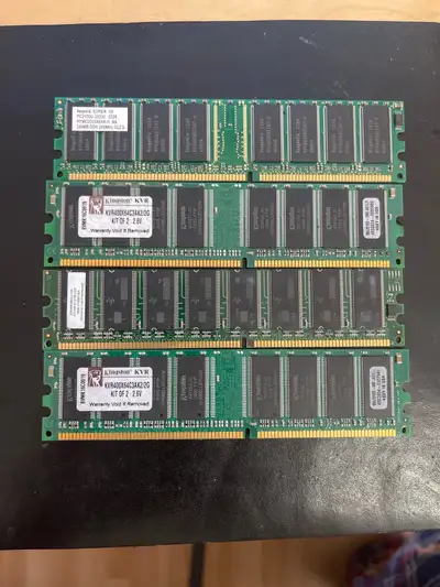  Desktop RAM Bundle -Kingston DDR400 + Hynix DDR266 -Workin, View more