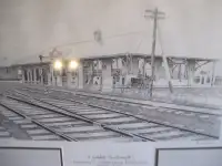 Michael Davidson Pencil Sketch Limited Edition Railway Station