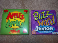 2 Wendy's travel size Junior games- Apples to Apples & Buzzword