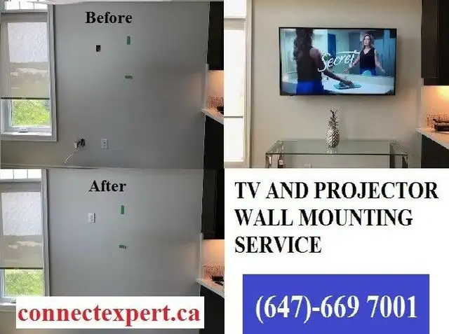 TV Wall mounting , same day service , affordable price in Video & TV Accessories in Markham / York Region - Image 3