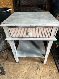 Vintage side table with drawer
