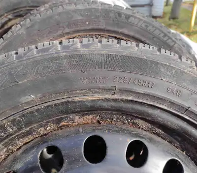 225x45 R17 Michelin X Ice tires on rims Tires only have 2 seasons, very good shape. Came off a Lexus...