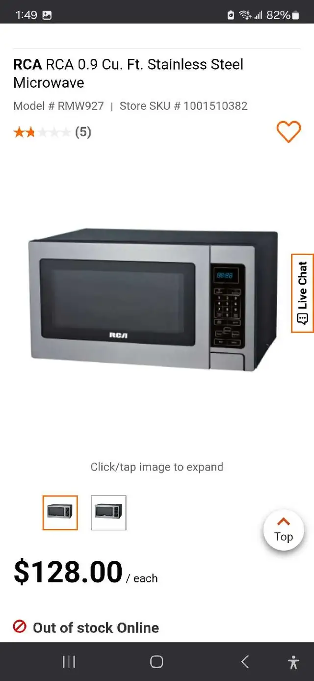 RCA Stainless Steel Microwave 900Watt in Microwaves & Cookers in Mississauga / Peel Region - Image 9