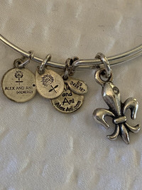 Alex and Ani Fleur de Lis Bracelet 