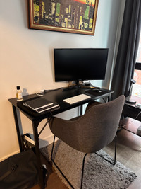 Bureau en bois noir / Black Desk 