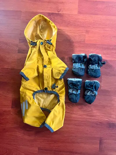 New Small Dog Waterproof Raincoat with Hood with Reflective Stra, View more
