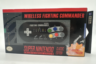 HORI Super Nintendo Classic Edition Fighting Commander Wireless Controller Pad With the box, new con...