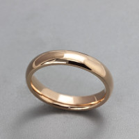 Ladies 10K Rose Gold Filled Wedding Band Rings Sz 6, 7 -New