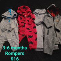 3-6 months Rompers