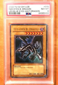 Red Eyes B. Dragon Vintage Ultra Rare LOB-070 - Yugioh PSA Card
