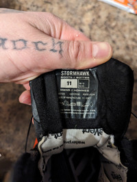 Icon stormhawk motorcycle boots. 