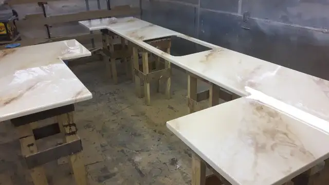 Imitation Marbre-Granit-Quartz, comptoirs en époxy,,25$/pc in Cabinets & Countertops in Longueuil / South Shore - Image 6