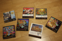 Various jigsaw puzzles