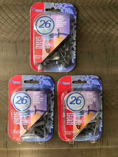EZ Klips -hang lights/cords- 3 pkgs (Brampton), View more