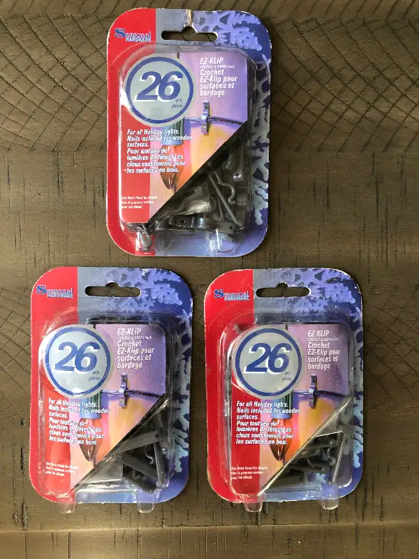 EZ Klips -hang lights/cords- 3 pkgs (Brampton) in Electrical in Mississauga / Peel Region - Image 2