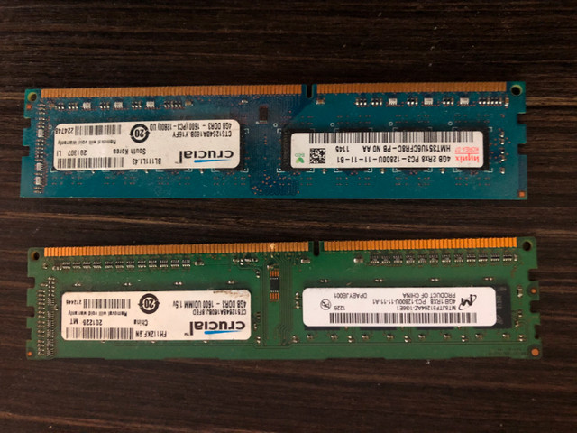 Barette RAM 4G0 DDR3 dans Composants de système  à Saguenay