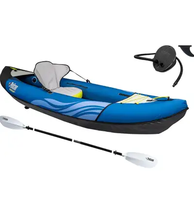 Brand New in Box! Get ready to paddle into fun with this new Pelican iESCAPE 100DLX inflatable recre...