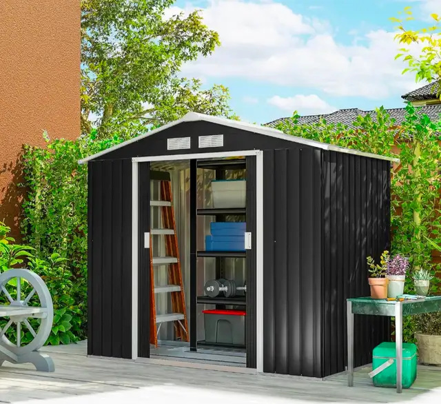 Outsunny 7' x 4' x 6' Garden Storage Shed in Outdoor Tools & Storage in Oshawa / Durham Region - Image 2