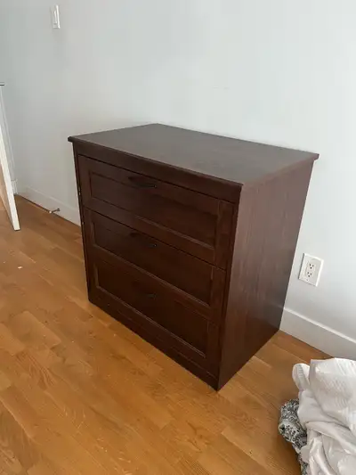 Dark wood dresser, View more