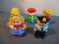 LOT OF 5 FISHER PRICE & SHELCORE LITTLE PEOPLE TOYS-BUDDY L-RARE