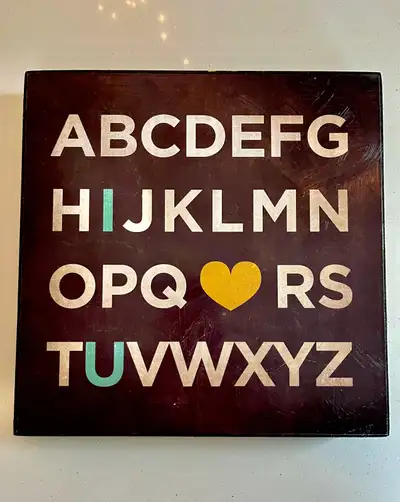 Alphabet Board - Wall Hanging, Cabinet Display, etc., View more