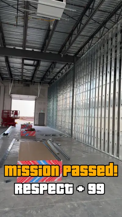 Steel Framing / Drywall / Taping, View more