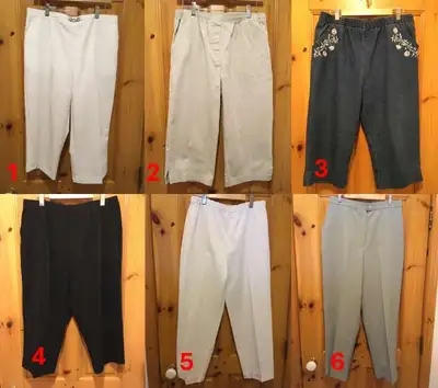 TRÈS BEAU GARDE-ROBE POUR DAME (PANTALONS) 5$ CHACUN, View more